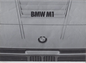 BMW M1 Prospekt Broschüre 1978 bestellen - Histoquariat
