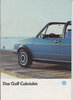 VW Golf Cabriolet 1986 KFZ-Prospekt