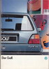 Autoprospekt VW Golf 8-1988