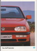 VW Golf Cabrio Autoprospekt August 1994 -5289