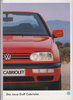 VW Golf Cabrio Autoprospekt Januar 1994 -5291