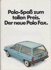 VW  Polo Fox Autoprospekt 1984