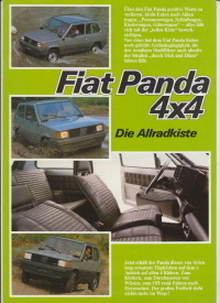 Fiat Panda Zubehörkatalog Prospekt 2827 - Histoquariat