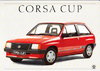 Autoprospekt Opel Corsa Cup Februar 1987