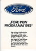 Autoprospekt Ford Programm 1982